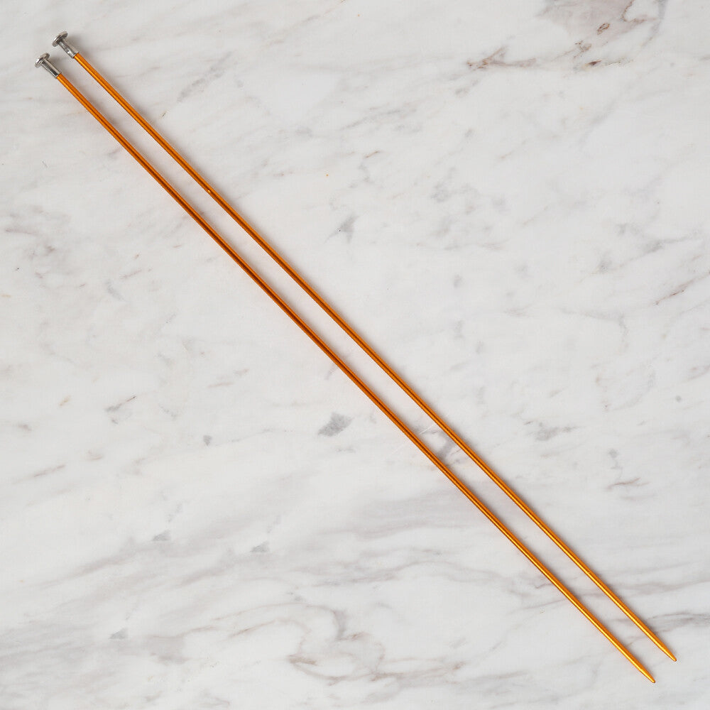 Loren Crafts 3,5 mm 35 cm Sarı Metal Örgü Şişi - LRN320